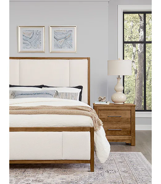 Artisan and Post 151-227 Crafted Cherry 2 Drawer Nightstand Medium Cherry Finish Artisan and Post 151-227 Crafted Cherry 2 Drawer Nightstand Medium Cherry Finish