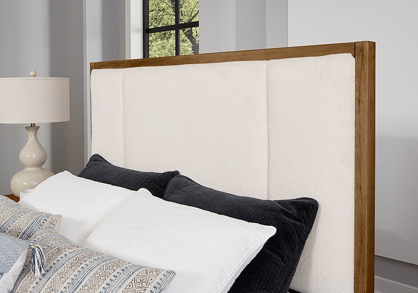 Artisan and Post 151-661-166-944-MS2 Crafted Cherry Erin's California King Upholstered Bed Medium Cherry Finish Artisan and Post 151-661-166-944-MS2 Crafted Cherry Erin's California King Upholstered Bed Medium Cherry Finish