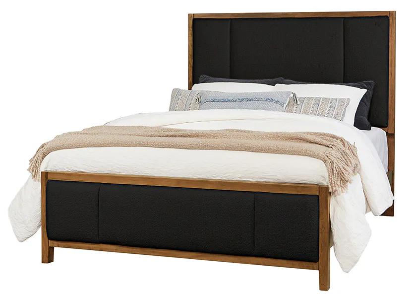 Artisan and Post 151-662-266-944-MS2 Crafted Cherry Erin's California King Upholstered Bed Medium Cherry Finish Artisan and Post 151-662-266-944-MS2 Crafted Cherry Erin's California King Upholstered Bed Medium Cherry Finish