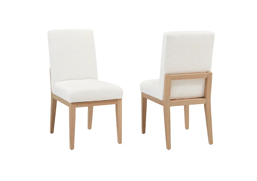 Artisan and Post 154-030A Crafted Cherry Upholstered Side Chair Bleached Cherry Finish