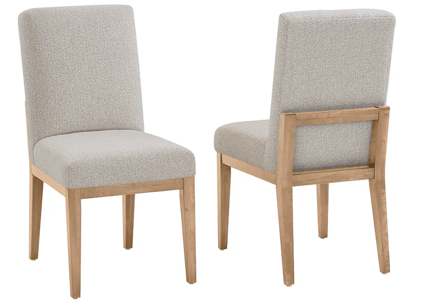 Artisan and Post 154-030B Crafted Cherry Upholstered Side Chair Bleached Cherry Finish
