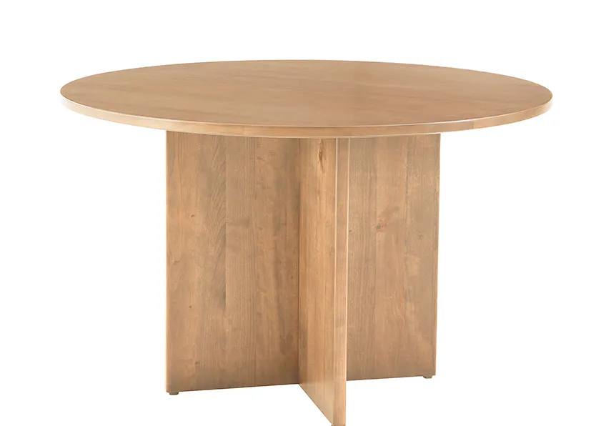 Artisan and Post 154-048-148 Crafted Cherry 48 Inch Round Table with Wood Base Bleached Cherry Finish