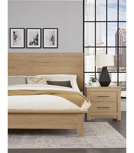 Artisan and Post 154-669-776-733-MS2 Crafted Cherry Ben's King Terrace Bed Bleached Cherry Finish Artisan and Post 154-669-776-733-MS2 Crafted Cherry Ben's King Terrace Bed Bleached Cherry Finish