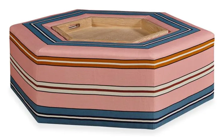 Highland House 1570-46C Menil Cocktail Ottoman - Oak Tray & Casters Highland House 1570-46C Menil Cocktail Ottoman - Oak Tray & Casters