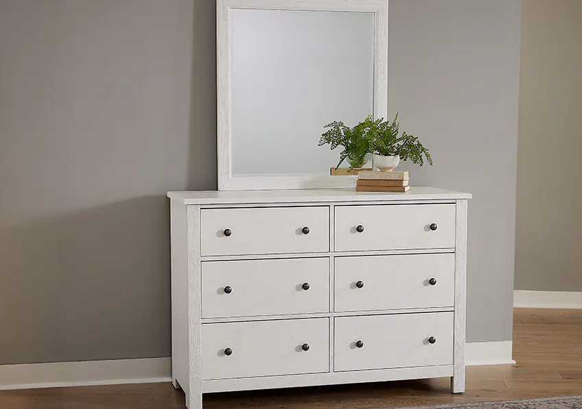 Vaughan Bassett 16-446 Fundamentals Landscape Mirror White Vaughan Bassett 16-446 Fundamentals Landscape Mirror White