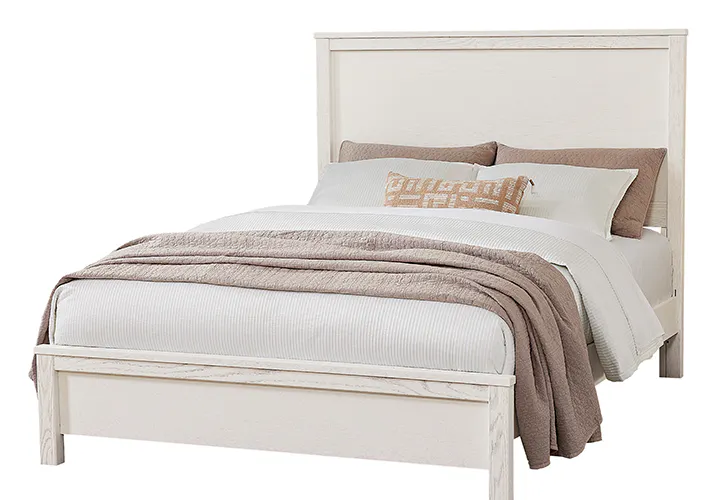 Vaughan Bassett 16-551-155-922 Fundamentals Queen Panel Bed White Vaughan Bassett 16-551-155-922 Fundamentals Queen Panel Bed White