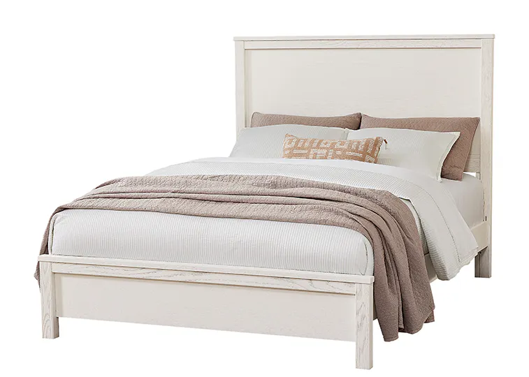 Vaughan Bassett 16-551-155-922 Fundamentals Queen Panel Bed White Vaughan Bassett 16-551-155-922 Fundamentals Queen Panel Bed White