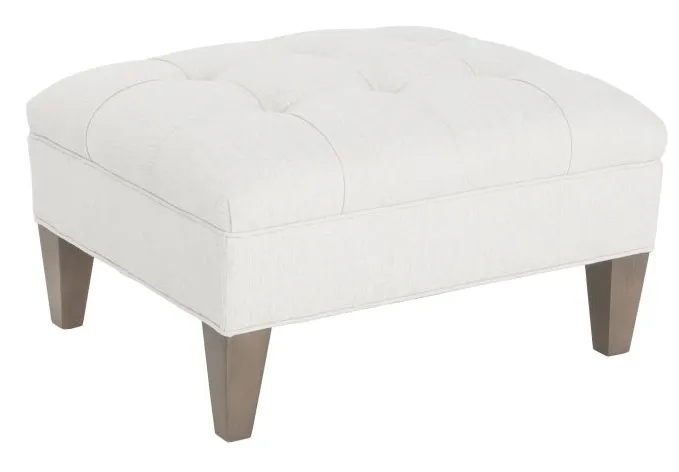 Fairfield Furniture L-2101-20 Dominique Ottoman, Hand Tufted, Leather Fairfield Furniture L-2101-20 Dominique Ottoman, Hand Tufted, Leather