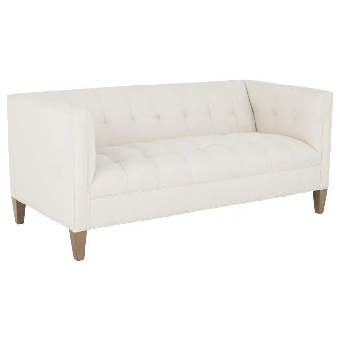 Fairfield Furniture L-2101-70 Dominique Loveseat, Hand Tufted, Leather