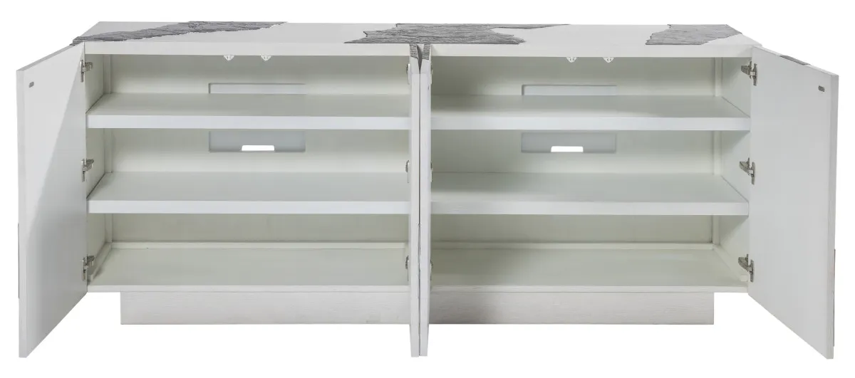 Artistica Home 2342-907 Contago White Media Console Artistica Home 2342-907 Contago White Media Console