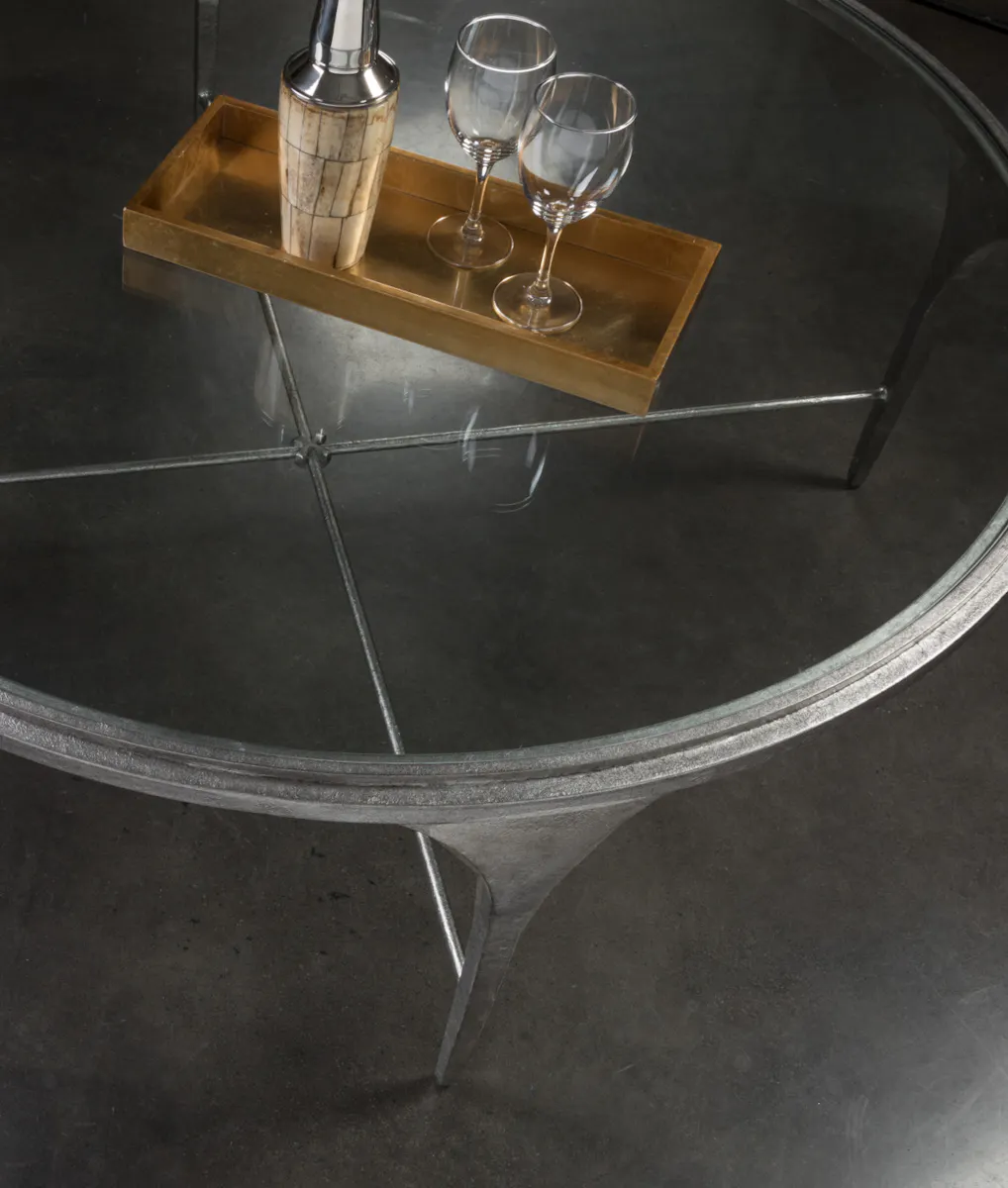 Artistica Home 2360-943 Porto Silver Round Cocktail Table Artistica Home 2360-943 Porto Silver Round Cocktail Table