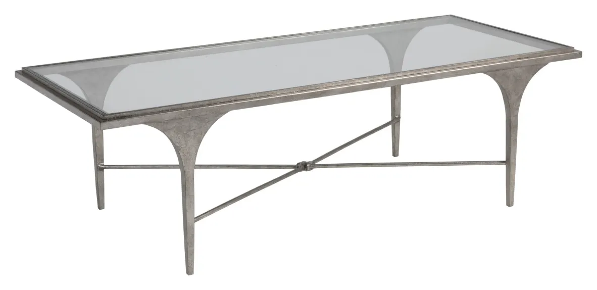 Artistica Home 2360-945 Porto Silver Rectangular Cocktail Table Artistica Home 2360-945 Porto Silver Rectangular Cocktail Table