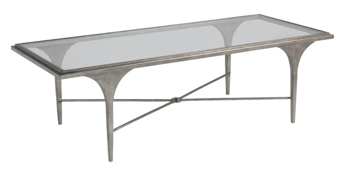 Artistica Home 2360-945 Porto Silver Rectangular Cocktail Table Artistica Home 2360-945 Porto Silver Rectangular Cocktail Table