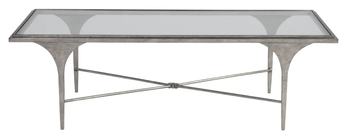 Artistica Home 2360-945 Porto Silver Rectangular Cocktail Table Artistica Home 2360-945 Porto Silver Rectangular Cocktail Table