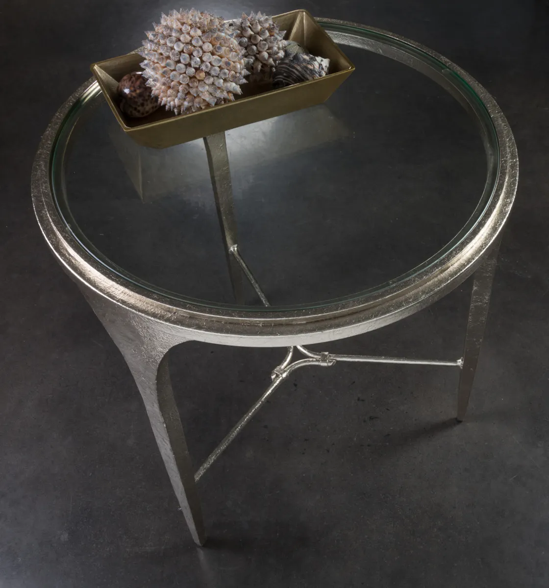 Artistica Home 2361-953 Porto Champagne Round End Table Artistica Home 2361-953 Porto Champagne Round End Table