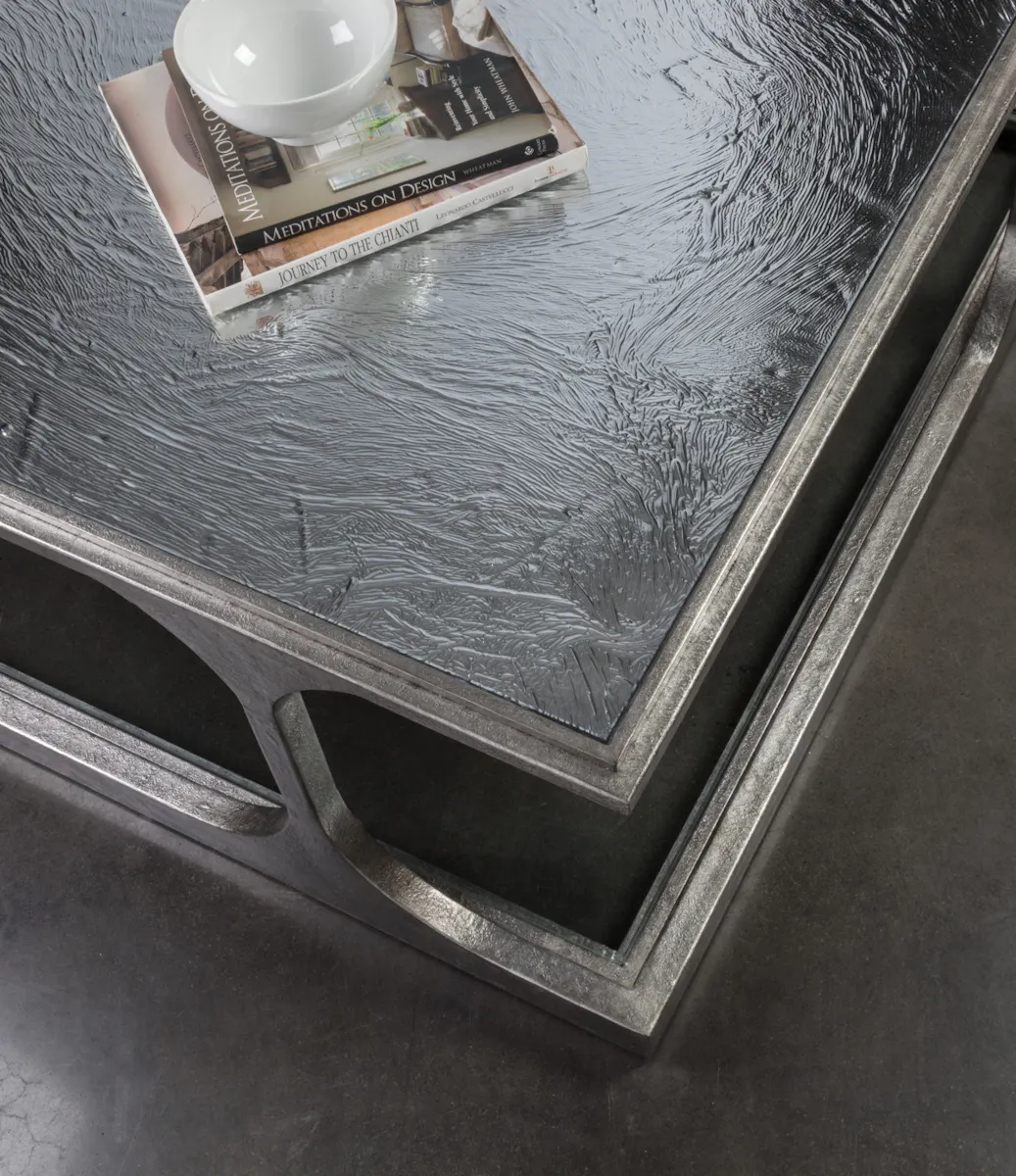 Artistica Home 2362-947 Bond Street Silver Square Cocktail Table Artistica Home 2362-947 Bond Street Silver Square Cocktail Table