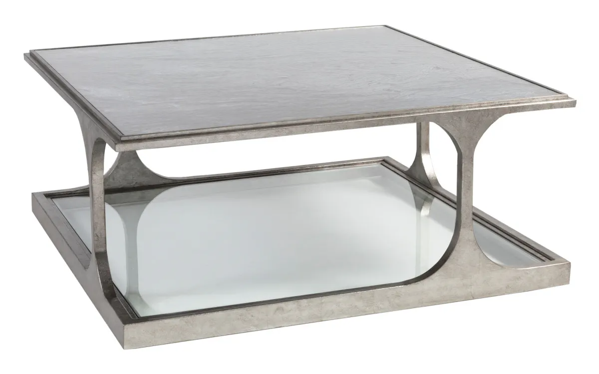 Artistica Home 2362-947 Bond Street Silver Square Cocktail Table Artistica Home 2362-947 Bond Street Silver Square Cocktail Table
