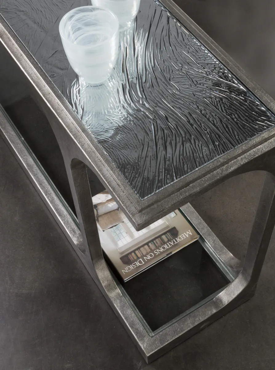 Artistica Home 2362-967 Bond Street Silver Sofa Table Artistica Home 2362-967 Bond Street Silver Sofa Table
