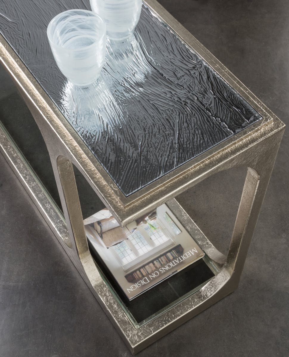 Artistica Home 2363-967 Bond Street Champagne Sofa Table Artistica Home 2363-967 Bond Street Champagne Sofa Table