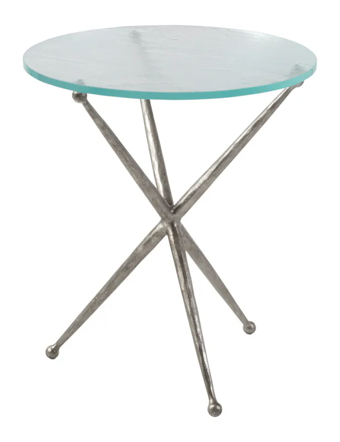 Artistica Home 2364-953 Marcus Silver Round End Table Artistica Home 2364-953 Marcus Silver Round End Table