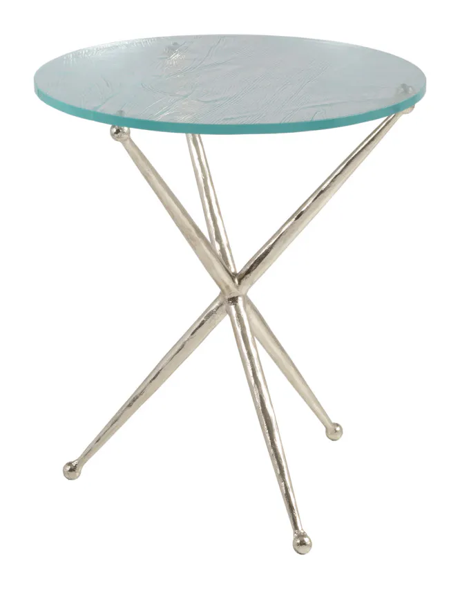 Artistica Home 2365-953 Marcus Champagne Round End Table Artistica Home 2365-953 Marcus Champagne Round End Table