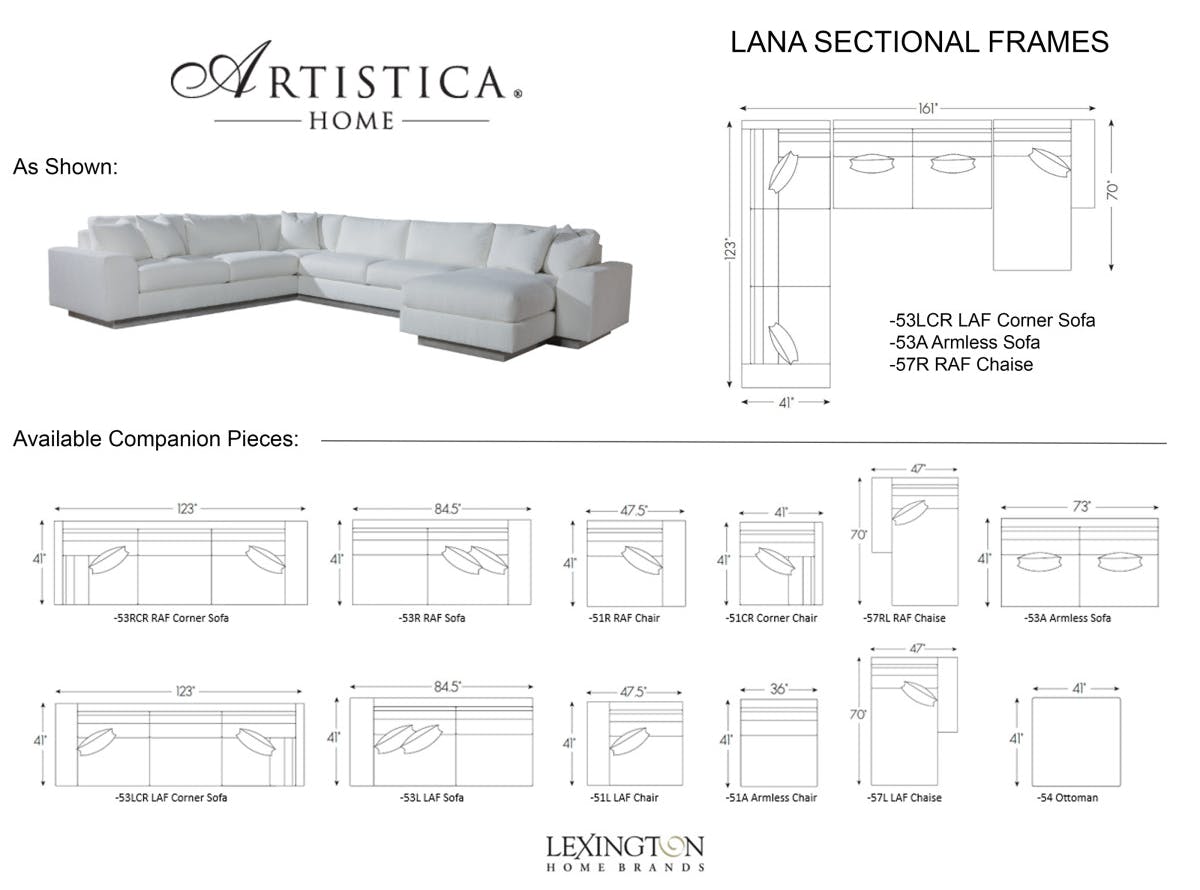 Artistica Home 2410-SECT Lana Sectional Artistica Home 2410-SECT Lana Sectional
