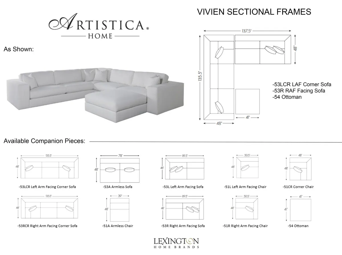 Artistica Home 2412-SECT Vivien Sectional Artistica Home 2412-SECT Vivien Sectional