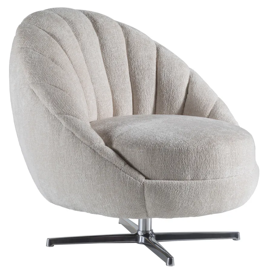 Artistica Home 2634-11PSW Lucille Swivel Chair - Polished Chrome Base Artistica Home 2634-11PSW Lucille Swivel Chair - Polished Chrome Base