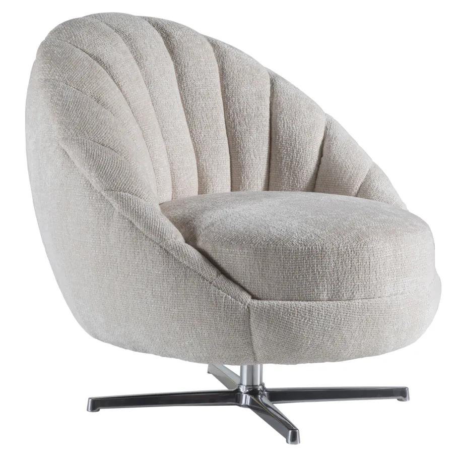 Artistica Home 2634-11PSW Lucille Swivel Chair - Polished Chrome Base Artistica Home 2634-11PSW Lucille Swivel Chair - Polished Chrome Base