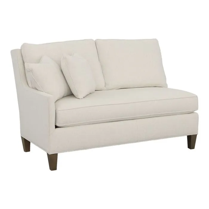 Fairfield Furniture 2976-72 Kelly Left Arm Loveseat with Tapered Leg