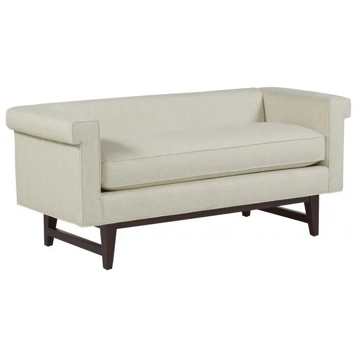 Fairfield Furniture 33LH-10 Greek Key Arm with Loose Seat Bench