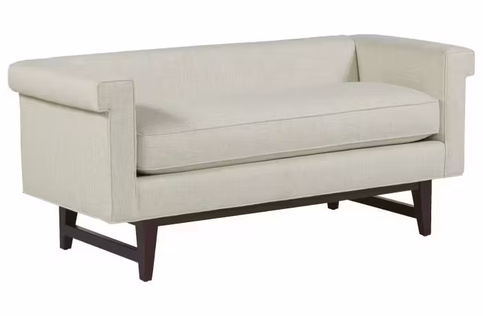 Fairfield Furniture 33LH-10 Greek Key Arm with Loose Seat Bench Fairfield Furniture 33LH-10 Greek Key Arm with Loose Seat Bench