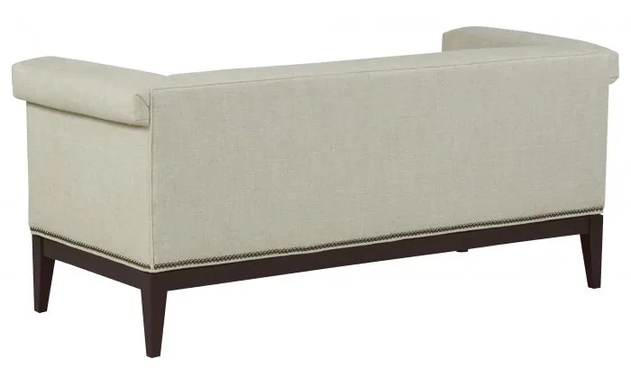 Fairfield Furniture 33TF-10 Greek Key Arm with Tight Seat Bench Fairfield Furniture 33TF-10 Greek Key Arm with Tight Seat Bench