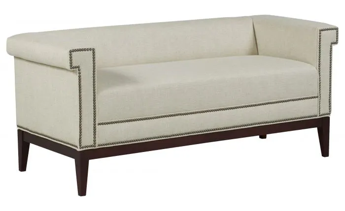 Fairfield Furniture 33TF-10 Greek Key Arm with Tight Seat Bench Fairfield Furniture 33TF-10 Greek Key Arm with Tight Seat Bench