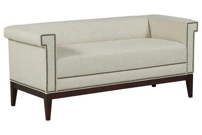 Fairfield Furniture 33TF-10 Greek Key Arm with Tight Seat Bench Fairfield Furniture 33TF-10 Greek Key Arm with Tight Seat Bench