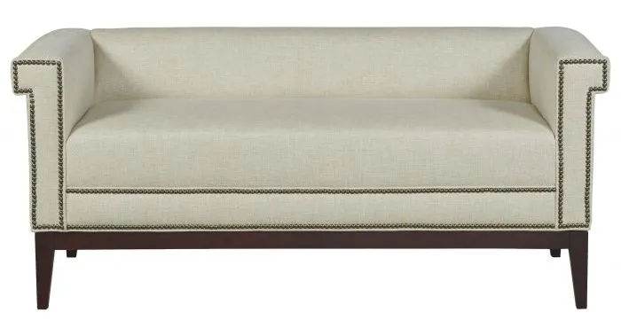 Fairfield Furniture 33TF-10 Greek Key Arm with Tight Seat Bench Fairfield Furniture 33TF-10 Greek Key Arm with Tight Seat Bench