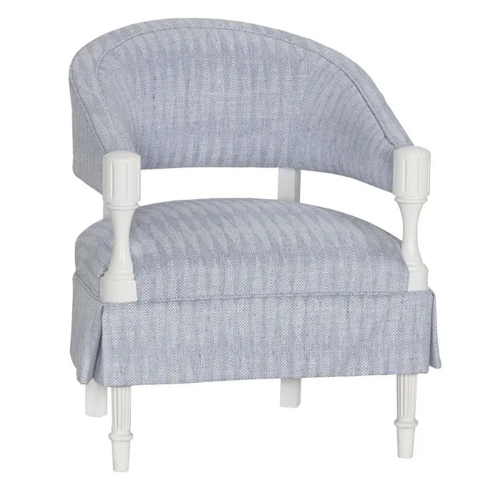 Fairfield Furniture 4616-04 BD Collection For Fairfield Gigi Arm Chair with Half Skirt