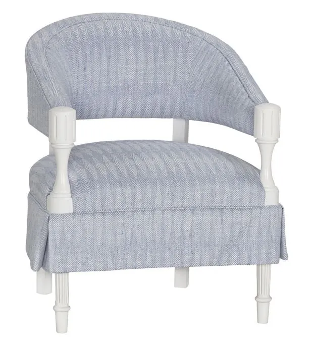 Fairfield Furniture 4616-04 BD Collection For Fairfield Gigi Arm Chair with Half Skirt Fairfield Furniture 4616-04 BD Collection For Fairfield Gigi Arm Chair with Half Skirt