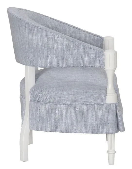 Fairfield Furniture 4616-04 BD Collection For Fairfield Gigi Arm Chair with Half Skirt Fairfield Furniture 4616-04 BD Collection For Fairfield Gigi Arm Chair with Half Skirt