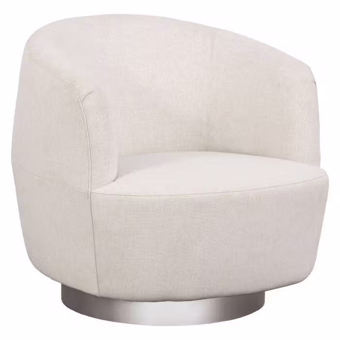 Fairfield Furniture 6037-31-2 Dhalia Swivel Chair, Nickel Metal Base Fairfield Furniture 6037-31-2 Dhalia Swivel Chair, Nickel Metal Base