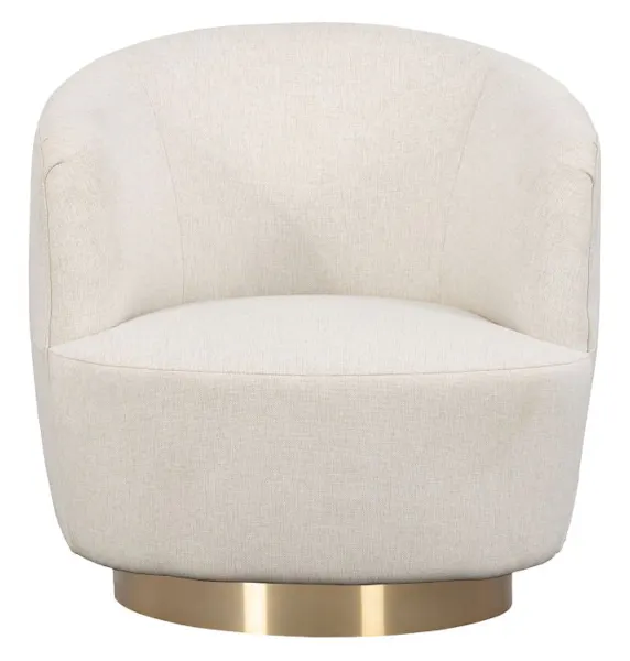 Fairfield Furniture L-6037-31-7 Dhalia Swivel Chair, Leather, Bright Brass Metal Base Fairfield Furniture L-6037-31-7 Dhalia Swivel Chair, Leather, Bright Brass Metal Base