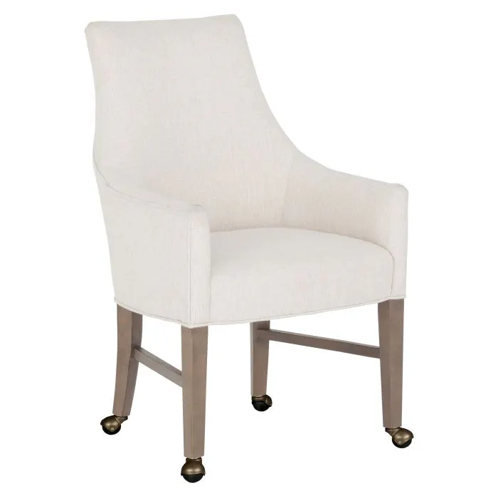 Fairfield Furniture L-6038-A4 Dena Arm Chair, Leather, with four casters
