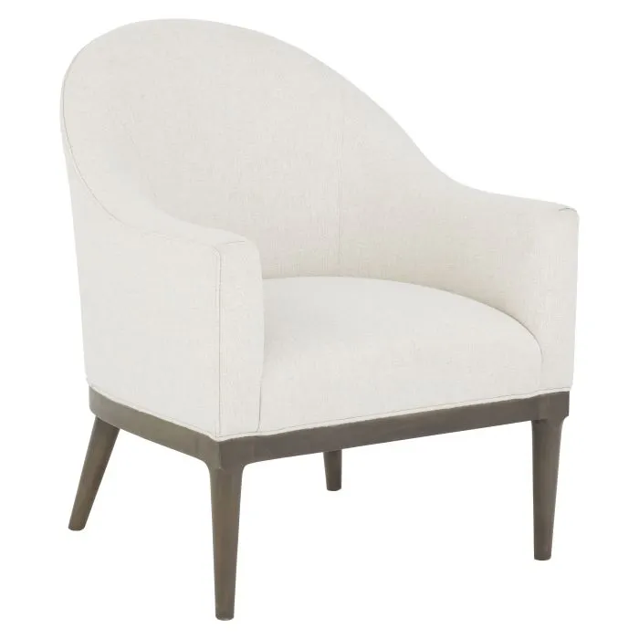 Fairfield Furniture L-6044-01-M Lillian Occasional Chair, Leather, Mica Finish