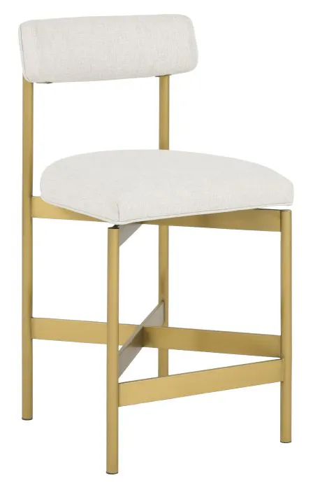 Fairfield Furniture 6102-C7-6 Coley Counter Stool, Brushed Brass Finish Fairfield Furniture 6102-C7-6 Coley Counter Stool, Brushed Brass Finish