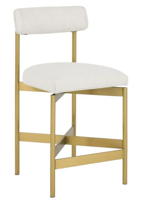 Fairfield Furniture 6102-C7-6 Coley Counter Stool, Brushed Brass Finish Fairfield Furniture 6102-C7-6 Coley Counter Stool, Brushed Brass Finish