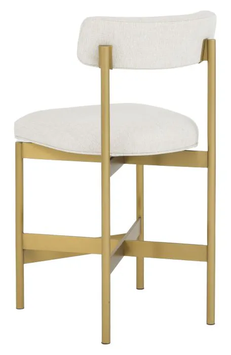 Fairfield Furniture 6102-C7-6 Coley Counter Stool, Brushed Brass Finish Fairfield Furniture 6102-C7-6 Coley Counter Stool, Brushed Brass Finish