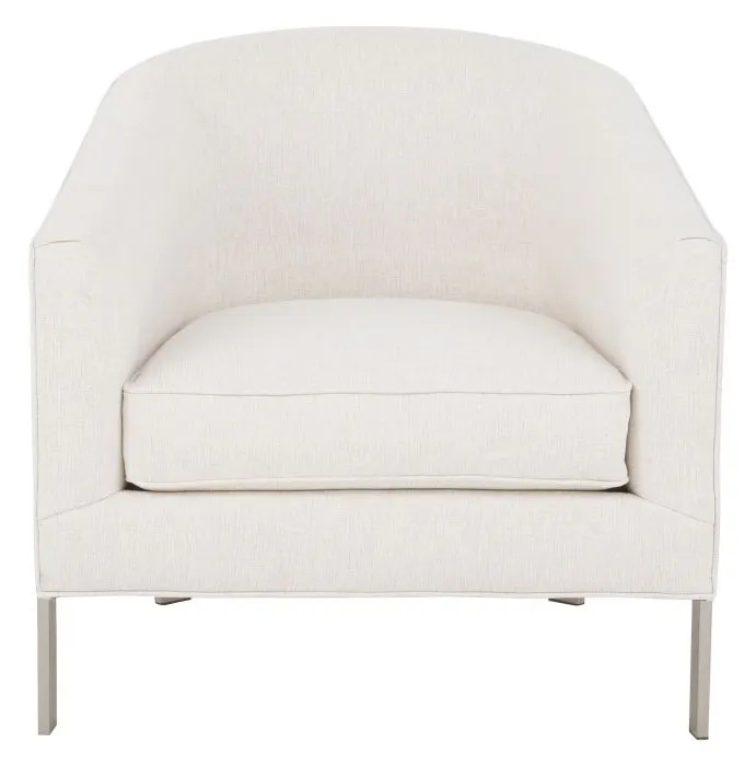 Fairfield Furniture L-7004-01-2 Zsa Zsa Lounge Chair, Leather, Nickel Finish Fairfield Furniture L-7004-01-2 Zsa Zsa Lounge Chair, Leather, Nickel Finish