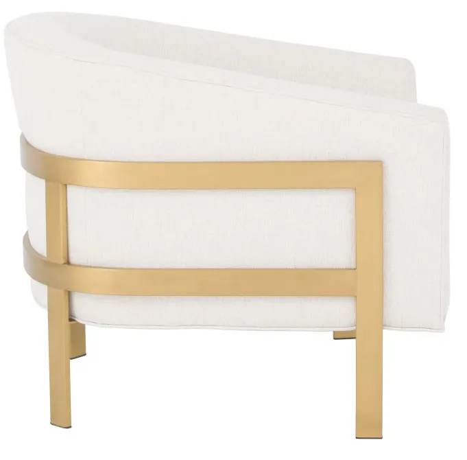 Fairfield Furniture 7004-01-6 Zsa Zsa Lounge Chair, Brushed Brass Finish Fairfield Furniture 7004-01-6 Zsa Zsa Lounge Chair, Brushed Brass Finish