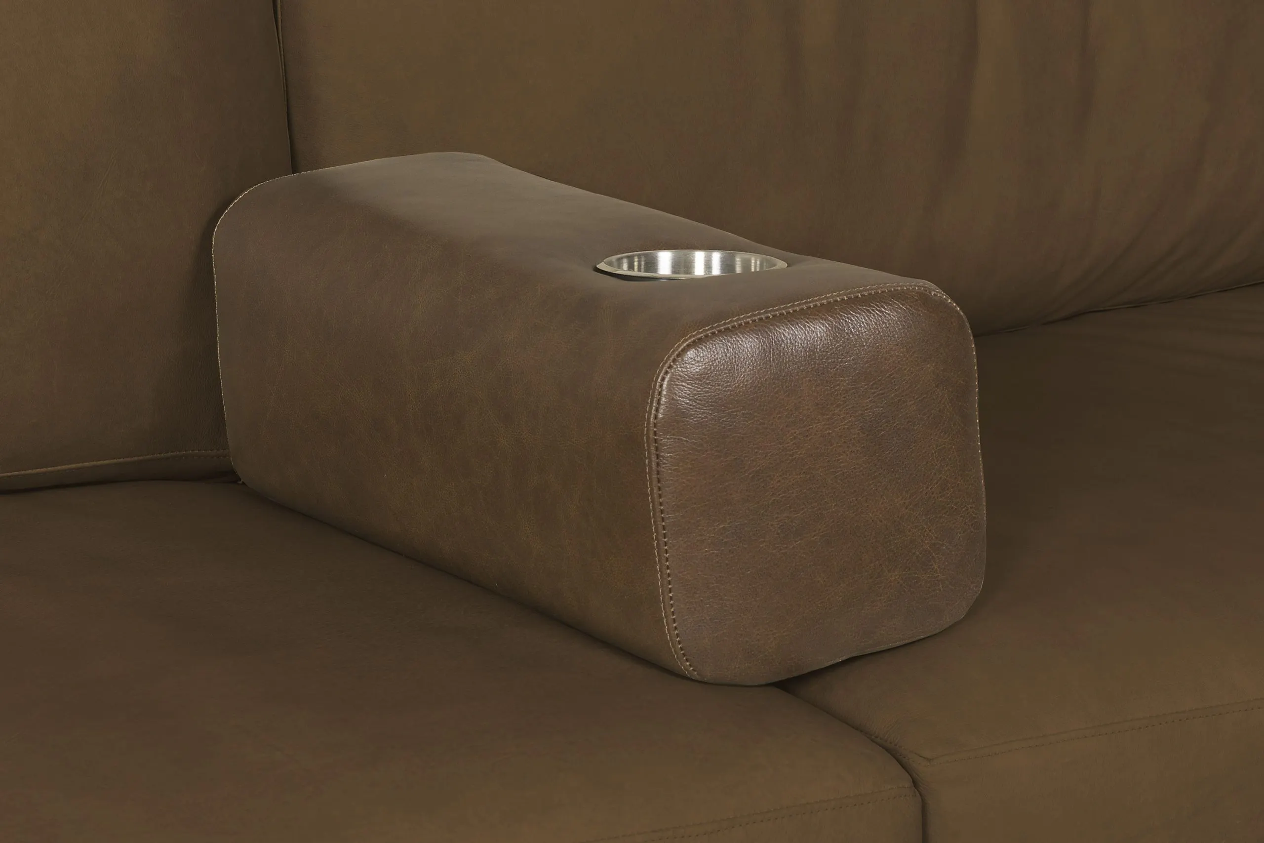 McKinley Leather 7115-FA Whitley Armrest Cupholder