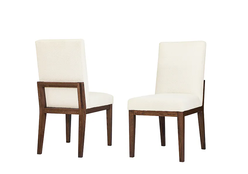 Artisan and Post 752-030A Dovetail Upholstered Side Chair Natural Finish
